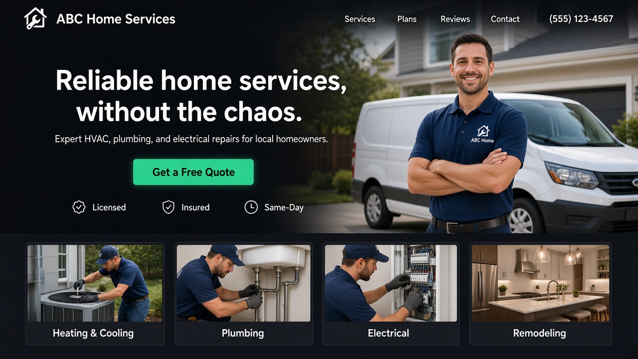 Website after Duyuz redesign — clearer structure and conversion-focused layout